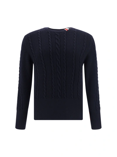Shop Thom Browne Men Sweater In Blue