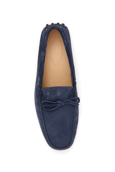 Shop Tod's Gommino Loafers With Laces Men In Blue