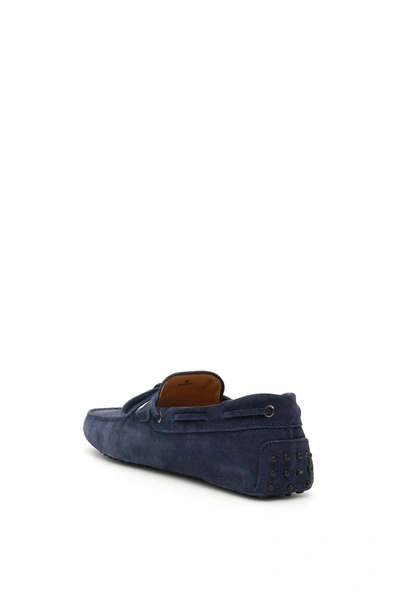 Shop Tod's Gommino Loafers With Laces Men In Blue