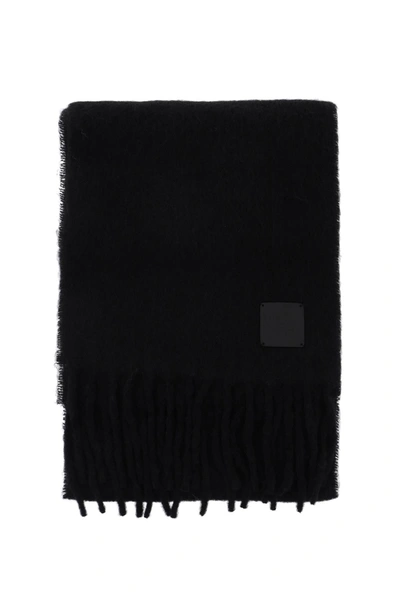 Shop Totême Toteme Brushed Wool Scarf Women In Black