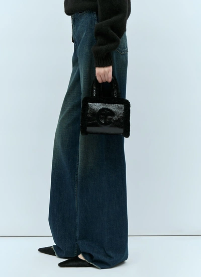 Shop Ugg X Telfar Women Small Crinkle Shoulder Bag In Black