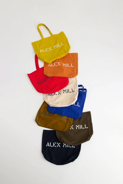 Shop Alex Mill Garment Dyed  Tote In Turmeric