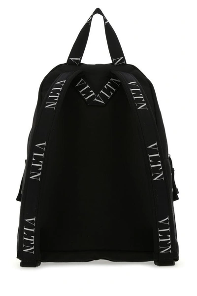 Shop Valentino Garavani Man Black Nylon Vltn Backpack