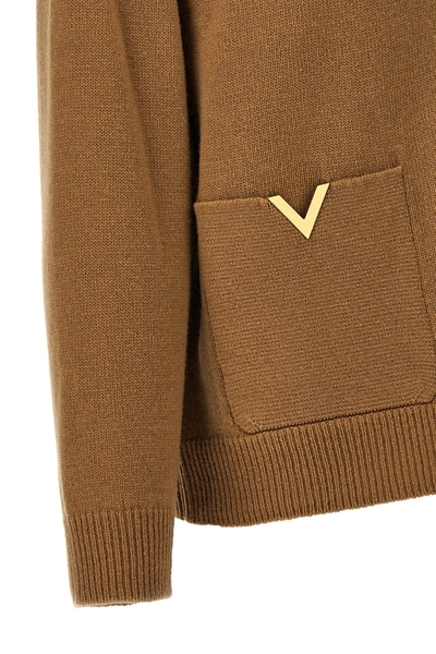 Shop Valentino Garavani Women 'solid'  Cardigan In Cream
