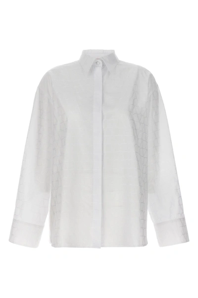 Shop Valentino Garavani Women  Garavani 'toile Iconographe' Shirt In White