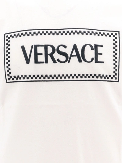 Shop Versace Man T-shirt Man White T-shirts