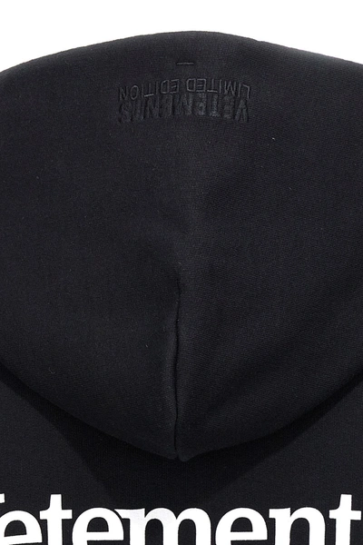 Shop Vetements Women 'campaign Logo' Hoodie In Black