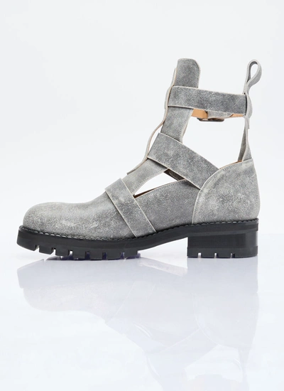 Shop Vivienne Westwood Men Rome Boots In Gray