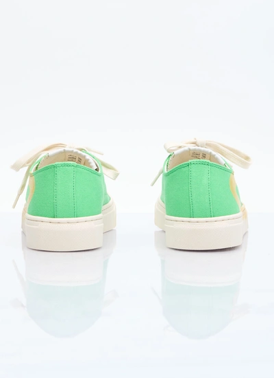 Shop Vivienne Westwood Women Plimsoll Low Top 2.0 Sneakers In Green