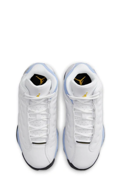 Shop Jordan Kids' 13 Retro Sneaker In White/ Yellow/ Blue/ Black