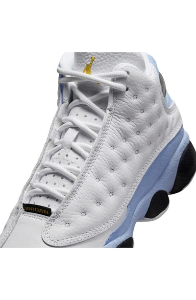 Shop Jordan Kids' 13 Retro Sneaker In White/ Yellow/ Blue/ Black