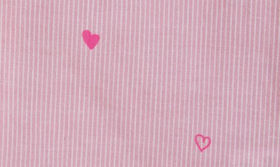 Shop Andy & Evan Kids' Heart Print Two-piece Pajamas In Pink Hearts