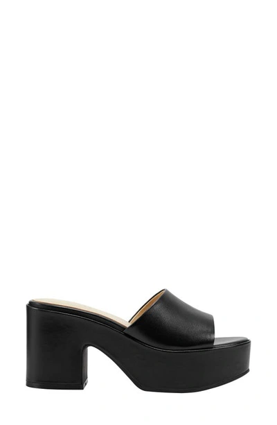 Shop Marc Fisher Ltd Forina Platform Slide Sandal In Black 001