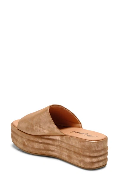 Free People Harbor Platform Sandal In Rose Gold