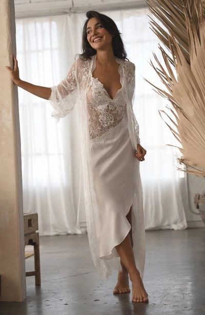 Shop In Bloom By Jonquil Marry Me Lace Nightgown In Ivory