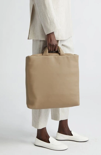 Shop Kassl Medium Rubber Pillow Bag In Taupe