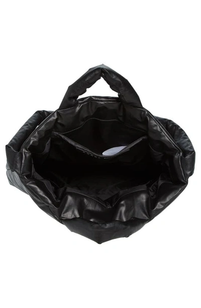 Shop Kassl Medium Oil Pillow Tote In Black