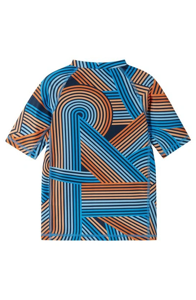 Reima Kids' Uiva Short Sleeve Rashguard In Orange