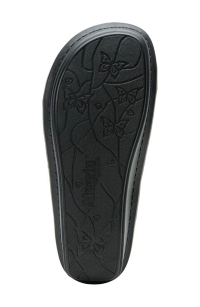 Alegria By Pg Lite Victoriah Slide Sandal In Basketry Navy