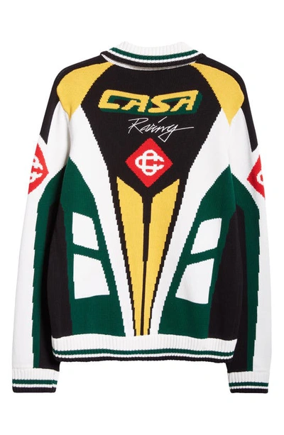 Shop Casablanca Casa Racing Knit Jacket