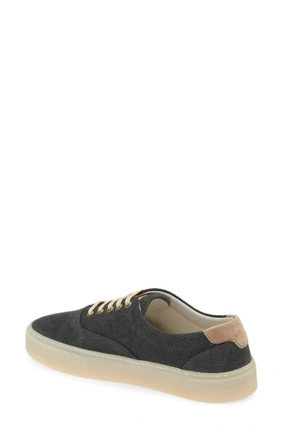 Brunello Cucinelli Sail Low Top Sneaker In Cid04 Dark Grey