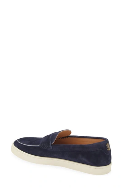 Shop Brunello Cucinelli Suede Slip-on Deck Shoe In C6757 Pilota