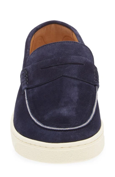 Shop Brunello Cucinelli Suede Slip-on Deck Shoe In C6757 Pilota