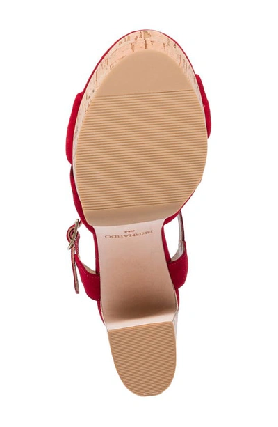 Shop Bernardo Footwear Veronika Platform Sandal In Red