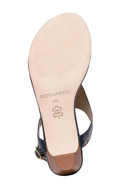 Shop Bernardo Footwear Goldy Sandal In Navy