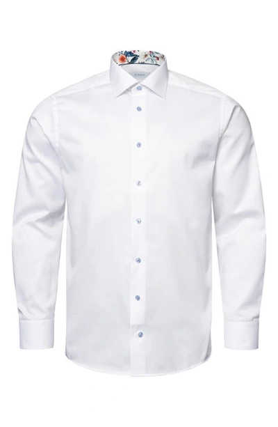 Shop Eton Contemporary Fit Solid White Dress Shirt