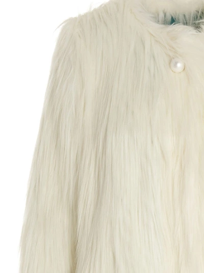Shop Alabama Muse 'kate' Faux Fur Coat In White