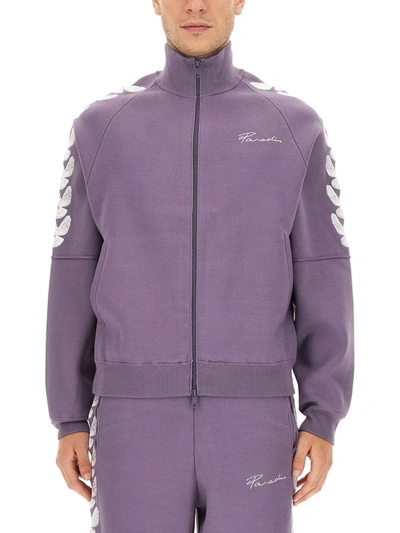 Shop 3paradis 3.paradis Sweatshirt With Logo In Purple