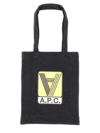 Shop Apc A.p.c. Tote Bag Lou In Black
