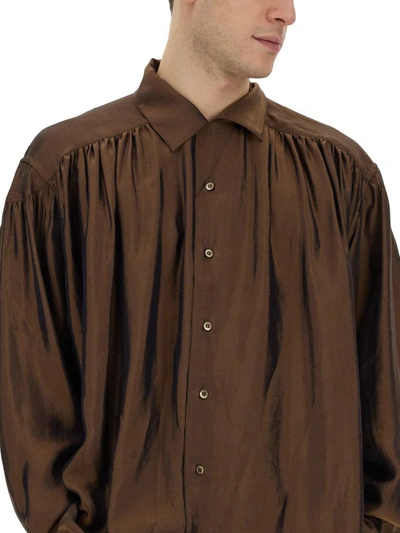 Shop Aïe Oversize Shirt In Brown