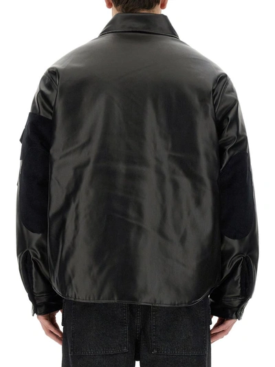 Shop Aïe Shirt Jacket In Black