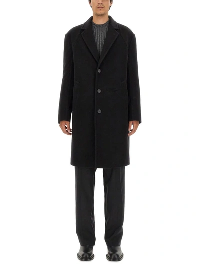 Shop Alexander Mcqueen Single-breasted Coat In Black