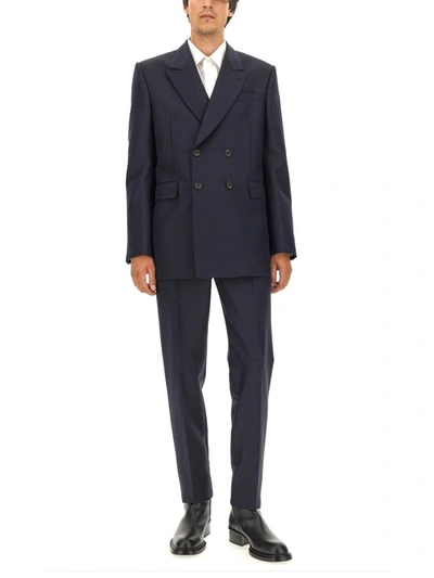 Alexander Mcqueen Tailored Pants In Blue