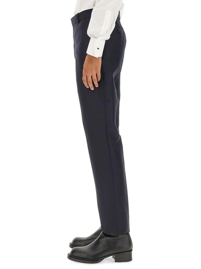 Shop Alexander Mcqueen Tailored Pants In Blue