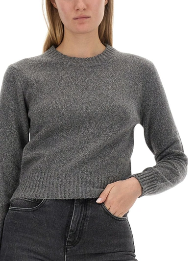 Shop Ami Alexandre Mattiussi Ami Paris Cashmere Sweater In Grey