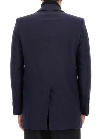 Shop Ami Alexandre Mattiussi Ami Paris Double-breasted Jacket In Blue