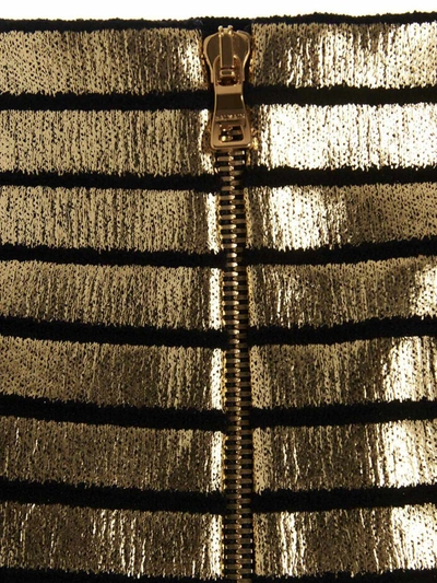 Shop Balmain 'golden Stripe' Skirt