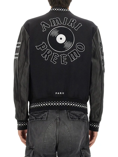 Shop Amiri "dj Premier Varsity" Jacket In Black