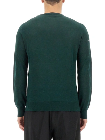 Shop Ballantyne Wool Pullover In Green