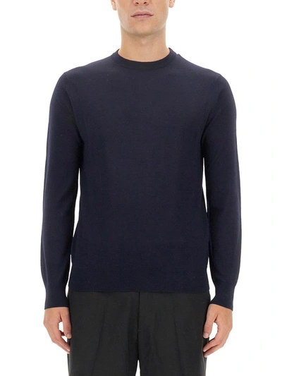 Shop Ballantyne Wool Pullover In Blue