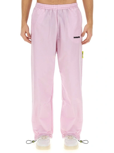 Shop Barrow Jogging Pants With Logo Unisex In Fuchsia