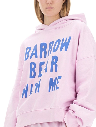 Shop Barrow Sweatshirt With Logo In Pink