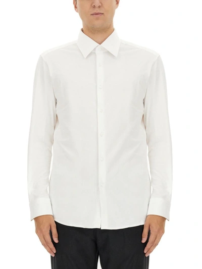 Shop Hugo Boss Boss Regular Fit Shirt In White