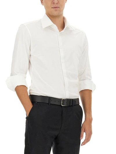 Shop Hugo Boss Boss Regular Fit Shirt In White