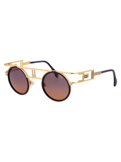 Shop Cazal Sunglasses In 003 Gold Violet