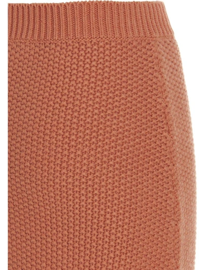 Shop Chloé Knit Long Skirt In Orange